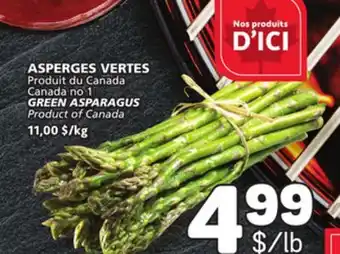 Marché Bonichoix GREEN ASPARAGUS offer