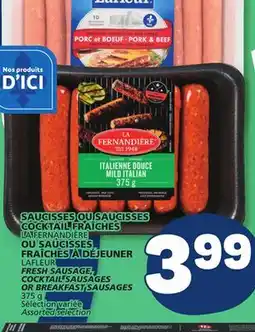 Marché Bonichoix LAFLEUR FRESH SAUSAGE, COCKTAIL SAUSAGES OR BREAKFAST SAUSAGES offer