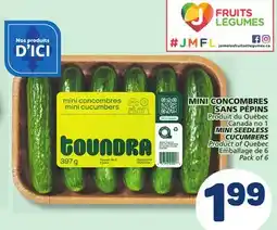Marché Bonichoix MINI SEEDLESS CUCUMBERS offer