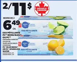 Provigo MENU BLEU EAU PÉTILLANTE OU PC, 12X355 ML offer