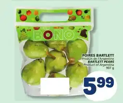 Marché Bonichoix BARTLETT PEARS offer
