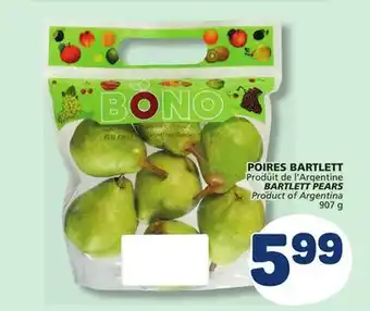 Marché Bonichoix BARTLETT PEARS offer