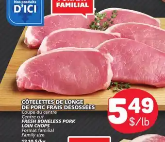 Marché Bonichoix Center cut FRESH BONELESS PORK LOIN CHOPS offer