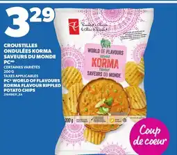 Provigo CROUSTILLES ONDULÉES KORMA SAVEURS DU MONDE PC, 200 G offer