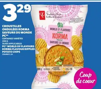 Provigo CROUSTILLES ONDULÉES KORMA SAVEURS DU MONDE PC, 200 G offer