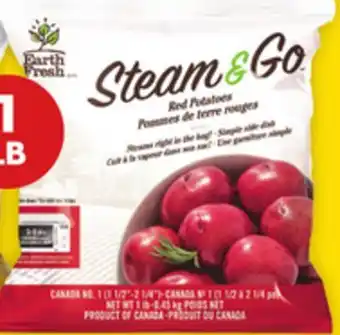Giant Tiger Steam & Go Red Potatoes offer