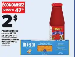 Provigo PASSATA UNICO 680 ML OU PÂTES DE CECCO 454 G offer