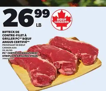 Provigo BIFTECK DE CONTRE-FILET À GRILLER PC ANGUS CERTIFIÉ offer
