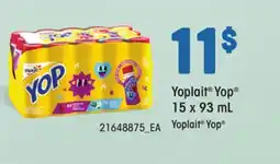 Provigo YOPLAIT YOP , 15 X 93 ML offer