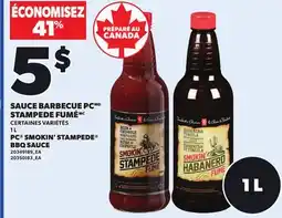 Provigo SAUCE BARBECUE PC STAMPEDE FUMÉ, 1L offer