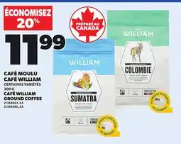 Provigo CAFÉ MOULU CAFÉ WILLIAM 300 G offer