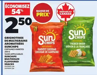 Provigo GRIGNOTINES DE MULTIGRAINS AROMATISÉES SUNCHIPS 205 G offer