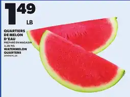 Provigo QUARTIERS DE MELON D'EAU offer