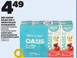 Provigo MÉLANGES DE JUS 100% OASIS OU JUS HYDRAFRUIT, 8X200 ML offer
