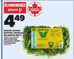 Provigo DUO DE LAITUES BOSTON, CROQUANTE SALANOVA GEN V offer
