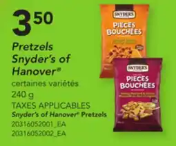 Provigo PRETZELS SNYDER'S OF HANOVER 240 g offer