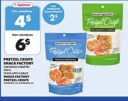 Provigo PRETZEL CRISPS SNACK FACTORY 200 G offer