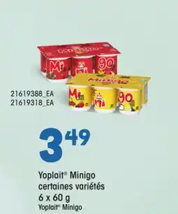 Provigo YOPLAIT MINIGO, 6 X 60 G offer