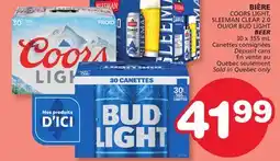 Marches Tradition COORS LIGHT, SLEEMAN CLEAR 2.0 or BUD LIGHT BEER offer
