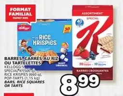 Marches Tradition KELLOGG'S SPECIAL K (500 g), RICE KRISPIES (660 g), POP-TARTS (1,15 kg) BARS, RICE SQUARES OR TARTS offer