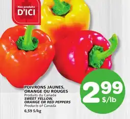 Marches Tradition SWEET YELLOW, ORANGE OR RED PEPPERS offer