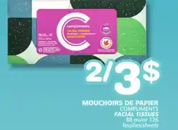 Marches Tradition COMPLIMENTS FACIAL TISSUES offer