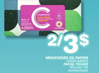 Marches Tradition COMPLIMENTS FACIAL TISSUES offer