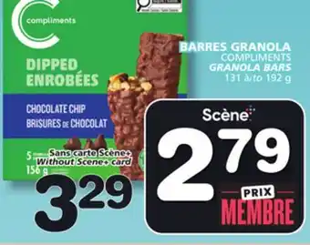 Marches Tradition COMPLIMENTS GRANOLA BARS offer