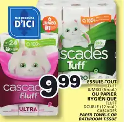 Marches Tradition CASCADES PAPER TOWELS BATHROOM TISSUE offer