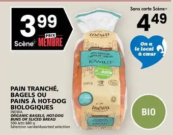 Rachelle-Bery Grocery INEWA ORGANIC BAGELS, HOT-DOG BUNS OR SLICED BREAD offer