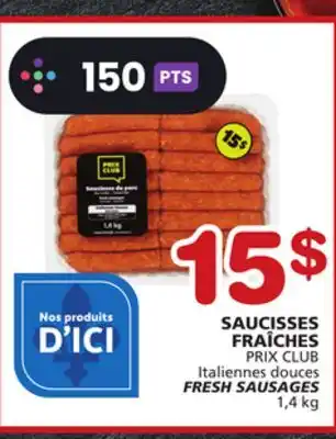 Marches Tradition Italiennes FRESH SAUSAGES offer