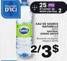 Marches Tradition NAYA NATURAL SPRING WATER offer