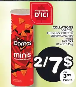 Marches Tradition DORITOS, FUNYUNS, CHEETOS OR SUNCHIPS MINIS SNACKS offer