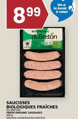 Rachelle-Bery Grocery DU BRETON FRESH ORGANIC SAUSAGES offer