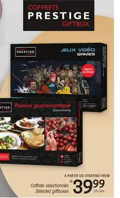 Uniprix COFFRETS PRESTIGE GIFT BOX Coffrets sélectionnés/Selected giftboxes offer