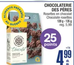 Jean Coutu CHOCOLATERIE DES PÈRES Chocolate rosettes offer