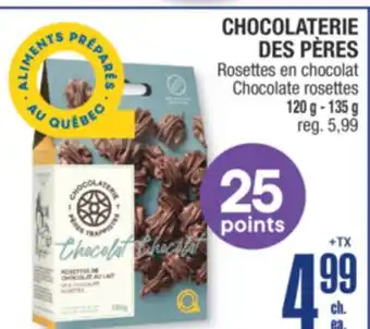 Jean Coutu CHOCOLATERIE DES PÈRES Chocolate rosettes offer