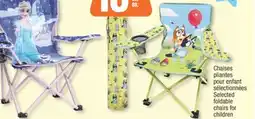 Jean Coutu Selected foldable chairs for children offer