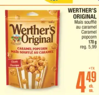 Jean Coutu WERTHER'S ORIGINAL Caramel popcorn offer