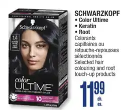 Jean Coutu SCHWARZKOPF , Color Ultime, Keratin ,Root Selected hair colouring and root touch-up products offer