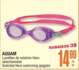 Jean Coutu AQUAM Selected Hero swimming goggles offer