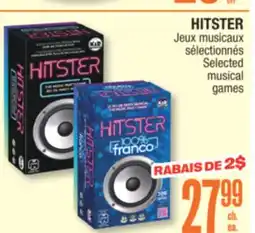 Jean Coutu HITSTER Selected musical games offer