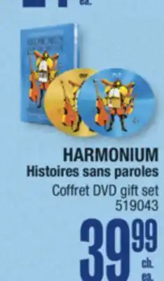 Jean Coutu HARMONIUM Coffret DVD gift set offer
