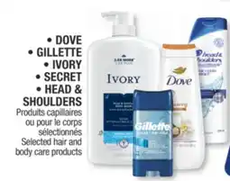 Jean Coutu DOVE,GILLETTE,IVORY,SECRET,HEAD & SHOULDERS Selected hair and body care products offer