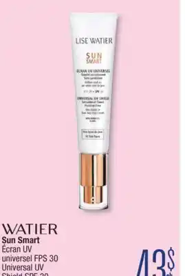 Jean Coutu WATIER Sun Smart Universal UV Shield SPF offer