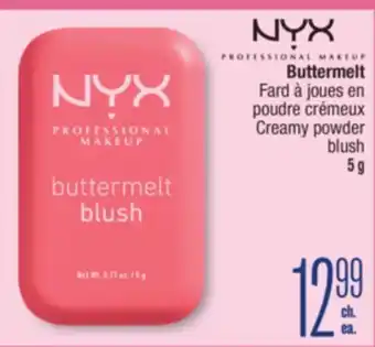 Jean Coutu NYX Buttermelt Creamy powder blush offer