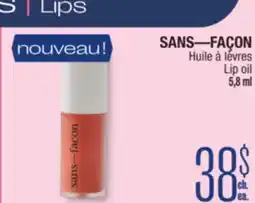 Jean Coutu SANS—FAÇON Lip oil offer