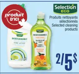 Jean Coutu Selection Eco Selected cleaning products offer