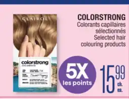 Jean Coutu COLORSTRONG Selected hair colouring products offer