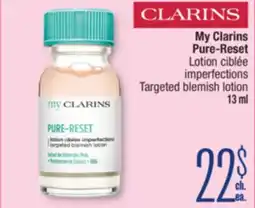 Jean Coutu Clarins My Clarins Pure-Reset Targeted blemish lotion offer